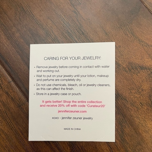 NWT Jennifer Zeuner 14k Hamilton Yellow Gold Necklace - Picture 1 of 2